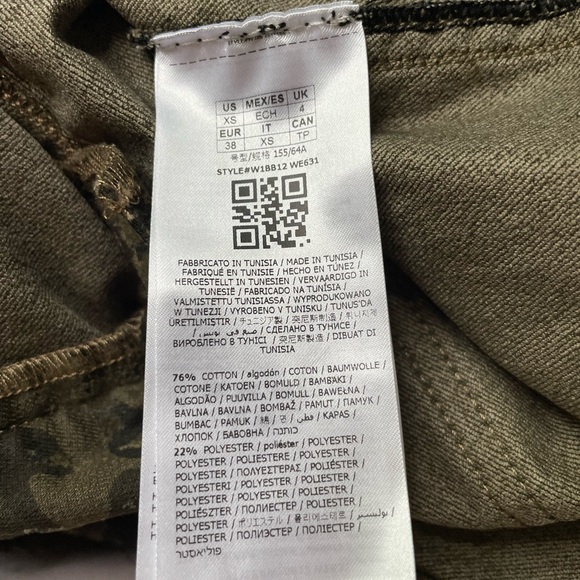 BRAND NEW GUESS CAMO CARGO PANT SZ XSMALL - Picture 12 of 15